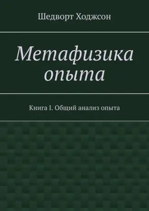 Метафизика опыта. Книга I. Общий анализ опыта