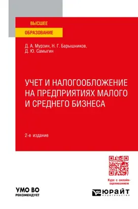 Учет и налогообложение на предприятиях малого и среднего бизнеса 2-е изд., пер. и доп. Учебное пособие для вузов
