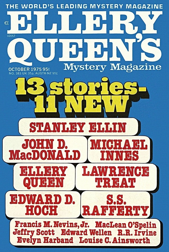 Ellery Queen’s Mystery Magazine. Vol. 66, No. 4, Whole No. 383, October 1975