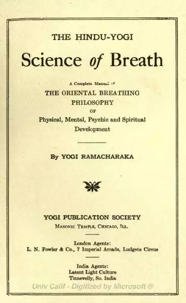 The Hindu-Yogi Science of Breath
