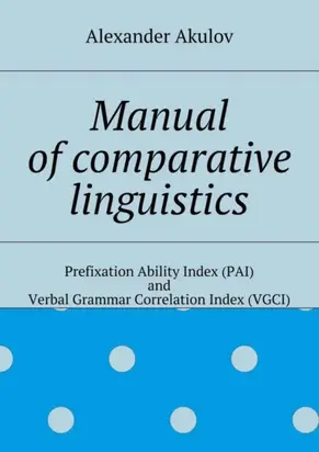 Manual of comparative linguistics
