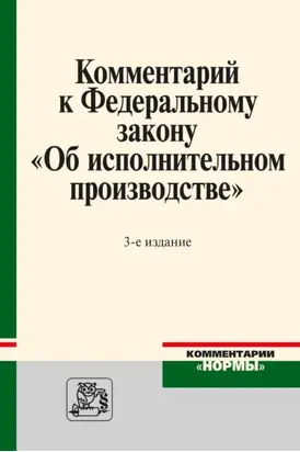 Комментарий к Федеральному закону «Об исполнительном производстве»