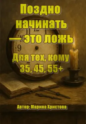 Поздно начинать – это ложь. Для тех, кому 35, 45, 55, кто чувствует, что можно и хочется иначе, но мешает стыд и сомнения