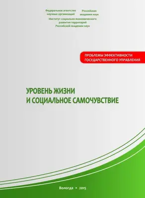 Уровень жизни и социальное самочувствие