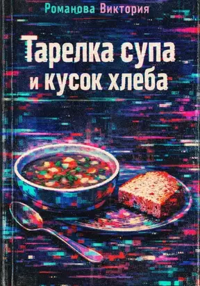 Тарелка супа и кусок хлеба