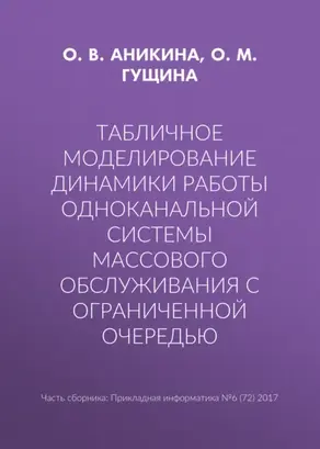 Табличное моделирование динамики работы одноканальной системы массового обслуживания с ограниченной очередью