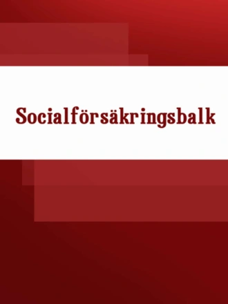 Socialförsäkringsbalk