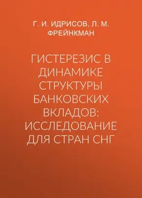 Гистерезис в динамике структуры банковских вкладов: исследование для стран СНГ
