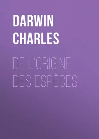 De l'origine des espèces
