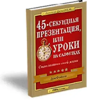 45-секундная презентация или уроки на салфетках