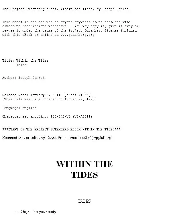 Within the Tides: Tales