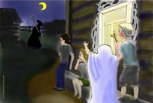 Мы пугалю тётю Раю