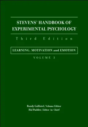 Stevens' Handbook of Experimental Psychology, Learning, Motivation, and Emotion