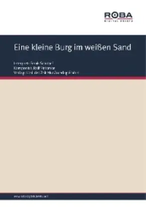 Eine kleine Burg im weißen Sand