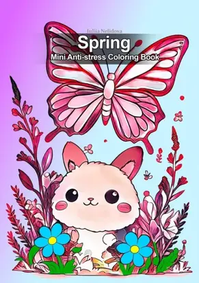 Spring Mini Anti-stress Coloring Book