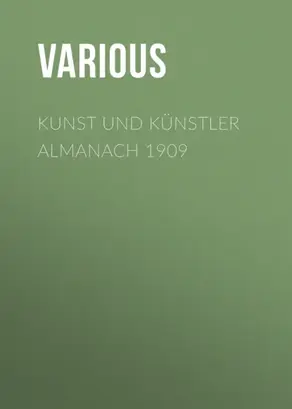 Kunst und Künstler Almanach 1909