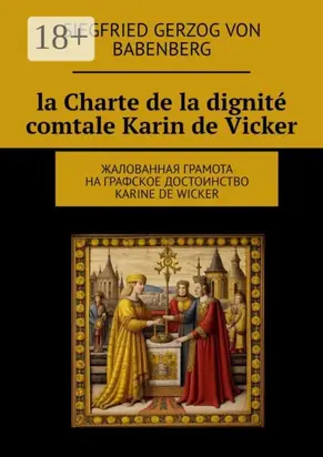 La Charte de la dignité comtale Karin de Vicker. Жалованная грамота на графское достоинство Karine de Wicker