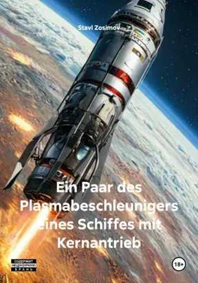 Ein Paar des Plasmabeschleunigers eines Schiffes mit Kernantrieb