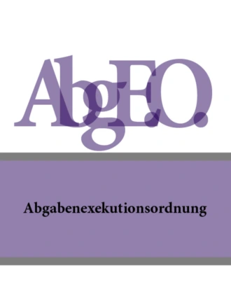 Abgabenexekutionsordnung – Abg.E.O.