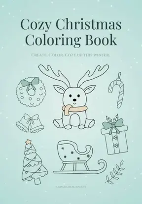 Cozy Christmas Coloring Book