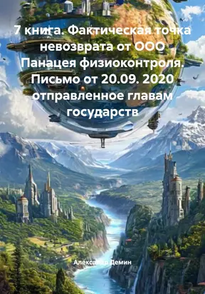 7 книга. Фактическая точка невозврата от ООО Панацея физиоконтроля. Письмо от 20.09. 2020 отправленное главам государств