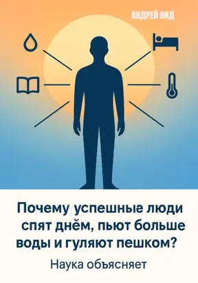 Почему успешные люди спят днём, пьют больше воды и гуляют пешком? Наука объясняет