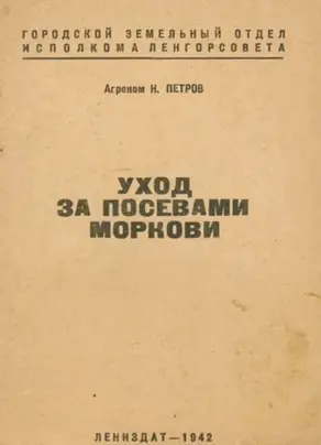 Уход за посевами моркови
