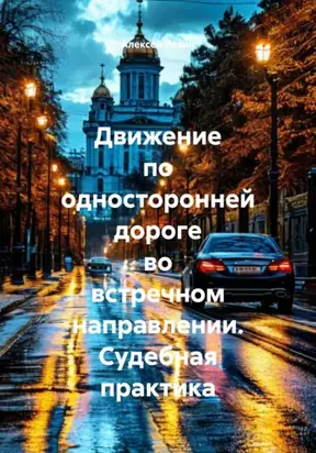 Движение по односторонней дороге во встречном направлении. Судебная практика
