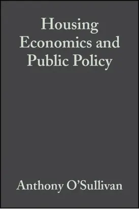 Housing Economics and Public Policy