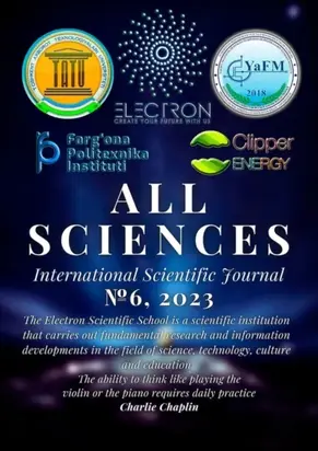 All sciences. №6, 2023. International Scientific Journal