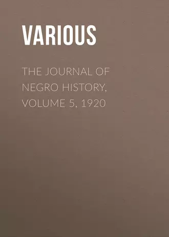 The Journal of Negro History, Volume 5, 1920