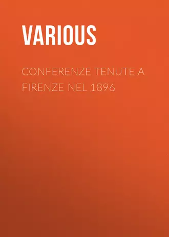Conferenze tenute a Firenze nel 1896