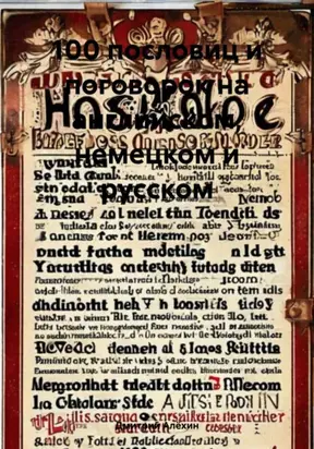 100 пословиц и поговорок на английском, немецком и русском