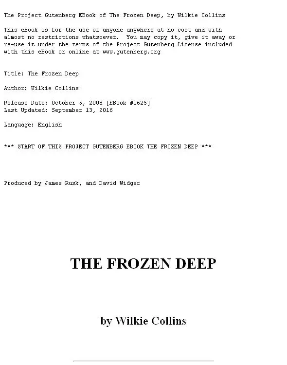 The Frozen Deep