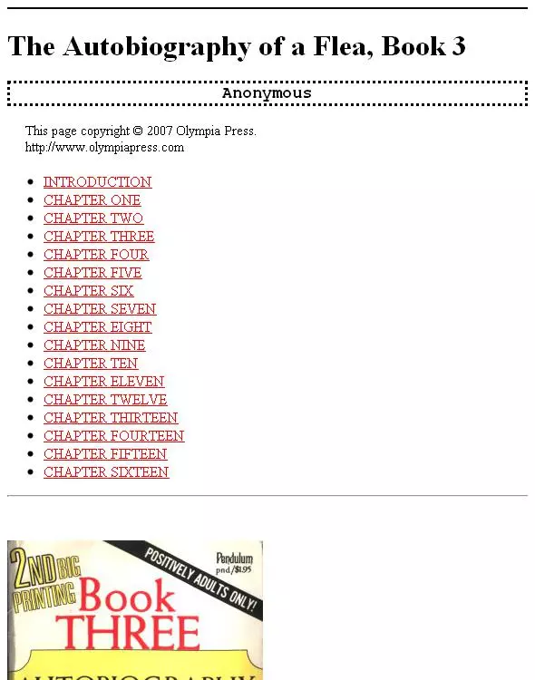 The Autobiography of a Flea, Book 3