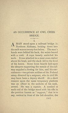 An Occurence at Owl Creek Bridge