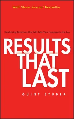 Results That Last. Hardwiring Behaviors That Will Take Your Company to the Top