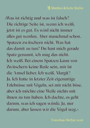 Leseproben Herbstprogramm 2016 Matthes & Seitz Berlin