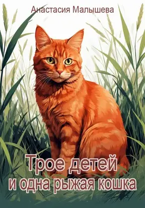Трое детей и одна рыжая кошка
