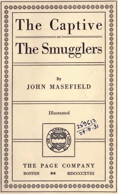 Jim Davis, or The Captive of the Smugglers