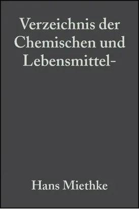 Verzeichnis der Chemischen und Lebensmittel- Untersuchungsämter in der Bundesrepublik Deutschland