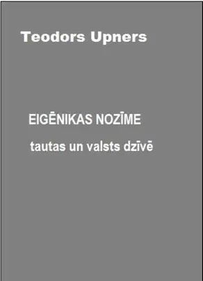 EigД“nikas nozД«me tautas un valsts dzД«vД“