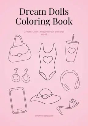 Dream dolls coloring book