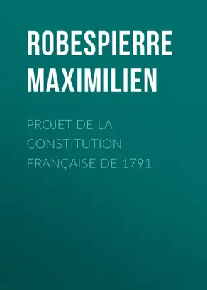 Projet de la constitution française de 1791