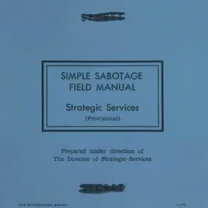 Simple Sabotage Field Manual (Unabridged)