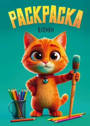 Раскраска. Котики