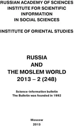 Russia and the Moslem World № 02 / 2013