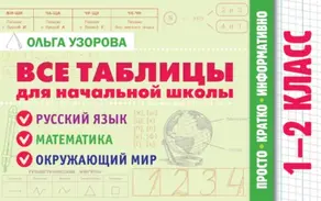 Все таблицы для начальной школы. 1–2 класс. Русский язык, математика, окружающий мир