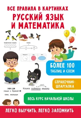 Все правила в картинках. Русский язык и математика
