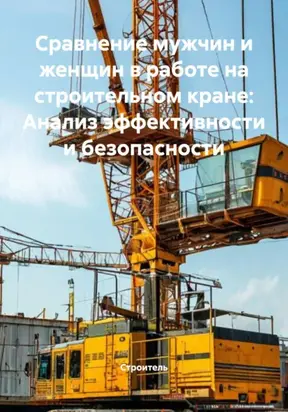 Сравнение мужчин и женщин в работе на строительном кране: Анализ эффективности и безопасности